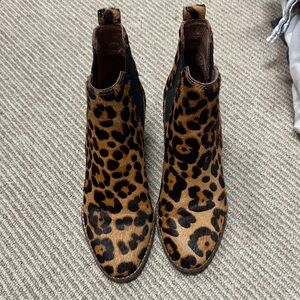Madewell Leopard Print Ankle Boots